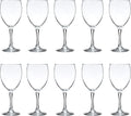 DISCOUNT PROMOS Nuance Wine Glasses by ARC 10.5 oz. Set of 10, Bulk Pack - Restaurant Glassware, Perfect for Red Wine, White Wine, Cocktails - Clear