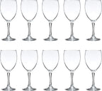 DISCOUNT PROMOS Nuance Wine Glasses by ARC 10.5 oz. Set of 10, Bulk Pack - Restaurant Glassware, Perfect for Red Wine, White Wine, Cocktails - Clear