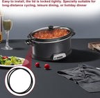 Black Lid Latch Strap Rubber Band 6,7,8 Quart for Hamilton Beach Crock Pot Slow Cooker 1PCS