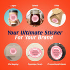 100 Custom Vinyl Stickers - Upload Your own Image, Text, Design, Logo - Personalized Logo Labels for Handmade, Packaging, Bottle, Jars, Candle, Brand Stickers (Black Gold Marble, 4x4)
