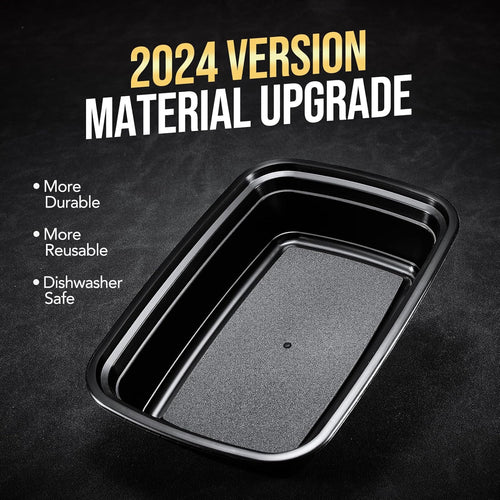 100-Piece (50-Pack) 34 OZ Meal Prep Containers Reusable with Lids, Sturdy Leakproof & Food Safe, Microwave, Freezer, Dishwasher Safe To Go Food Containers, Plastic Take Out Containers, Black