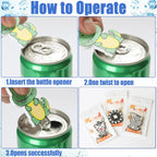 Cartoon Can Protector - Cute Easy Tab Can Opener Drink Can Protector Cap for Coke,Beer Soda,Party,BBQ,Beach Accessory