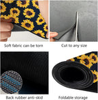 Dish Drying Mat Foldable Fall Kitchen Drying Mat Absorbent Sink Mat Multi-Purpose Coffee Pad Easy To Clean,Kitchen Gadgets,sunflower decor(sunflower) (18inches*30inches)