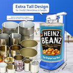 Davivy Electric Can Opener,Stainless Steel Slim Automatic Can Opener,One Touch Easy to Use for Arthritis (Silver+Royal Blue)