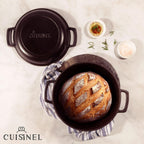 Cast Iron Double Dutch Oven - Pre-Seasoned 5-Quart Set – 2-in-1 Multi-Cooker: 5-Qt Deep Pot + 10" Skillet - Frying Pan Converts to Lid of Combo Dutch Oven – Grill, Stove Top, BBQ and Induction Use