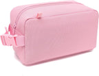 FlowFly Small Insulated Lunch box Portable Soft Bag Mini Cooler Thermal Meal Tote Kit with Buckle for Work, PinkWithBuckle