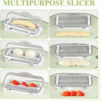 Larger Egg Slicer for Hard Boiled Eggs Banana Slicer, Aluminium & Stainless Steel Wires Strawberry slicer Multipurpose Heavy Duty Dishwasher Safe Banana Cutter slicer