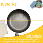 12Pcs Dish Wash Net,Innovative Mesh Cloth,Ultra Non-Scratch Dish Rags for Washing Dishes,100% No Odor/Quick Dry,Perfect Scrubber,Dish Sponges for Washing Dishes Yellow/Pink/Gray
