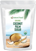 Z Natural Foods Organic Coconut Sugar - Nutrient-Dense, Flavorful & Unrefined Brown Coconut Sugar - Perfect for Tea, Coffee, Oatmeal, Deserts & Baking, Non-GMO, Vegan, Gluten-Free, 3 lbs