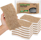 AIDEA XL Scrub Sponges Non-Scratch, 12Count, Large Natural Sponge for Non Stick Cookware, Sponges Kitchen, Cellulose Cleaning Sponge for Dishes, Kitchen, Bathroom, Household