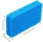 Patelai 10 Pieces Silicone Dish Sponge Silicone Scrubber Reusable Kitchen Scrubbing Cleaning Sponge Soft Dish Scrubber for Fruit Vegetable(Square Sponge)