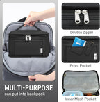 NOL Natural Organic Lifestyle Small Lunch Bag Mini Lunch Box Insulated Lunch Bag for Men/Women Leakproof Cooler Tote Bag Lightweight Nylon Waterproof Lunch Box For Work, Black
