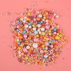 Kasvan Mixed Pearl Sugar Sprinkles - Edible Candy Pearls 130g/4.58 Oz, Mix Size, Baking Cake Decorations, Ice Cream Toppings and Cookie Decorating, Wedding Party Chirstmas Supplies