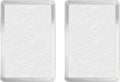 Pizza Screen 8 x 12 Inch 2 Pack Rectangular Aluminum Pizza Pan Restaurant-Grade Flatbread Screen Pizza Crisper Pan,Oven-Safe