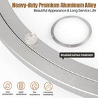 20 Inch Lazy Susan Bearing Heavy-Duty Aluminium Alloy Turntable Bearing, Mute Turntable Ball Bearing, Lazy Susan Rotating Turntable Bearing for Dining and DIY Dotating Furniture(Capacity up to 440lb)