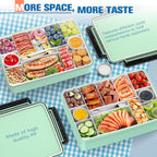 Chilled Portable Snackle Box Container with Reusable Ice Pack Bonus Insulated Bag 2Dip Container Divided Serving Tray Beach Essentials for Charcuterie Road Trip Picnic Family Party