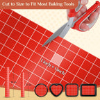 Silicone Baking Mat, 12 IN x 6 FT Free Cutting Baking Sheet,Non-Stick Reusable Dough & Pastry Mat,Non-Slip Silicone Mat Roll for Air Fryer Liner,Freeze Dryer,Oven Baking Pan,Kitchen Counter