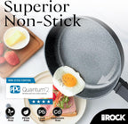 THE ROCK SOHO 9.5-Inch Non Stick Frying Pan – Nothing Sticks, Never Warps, Lasts Longer, Healthy Skillet with Heat-Resistant Handle, PFOA Free, Oven & Dishwasher Safe, Black