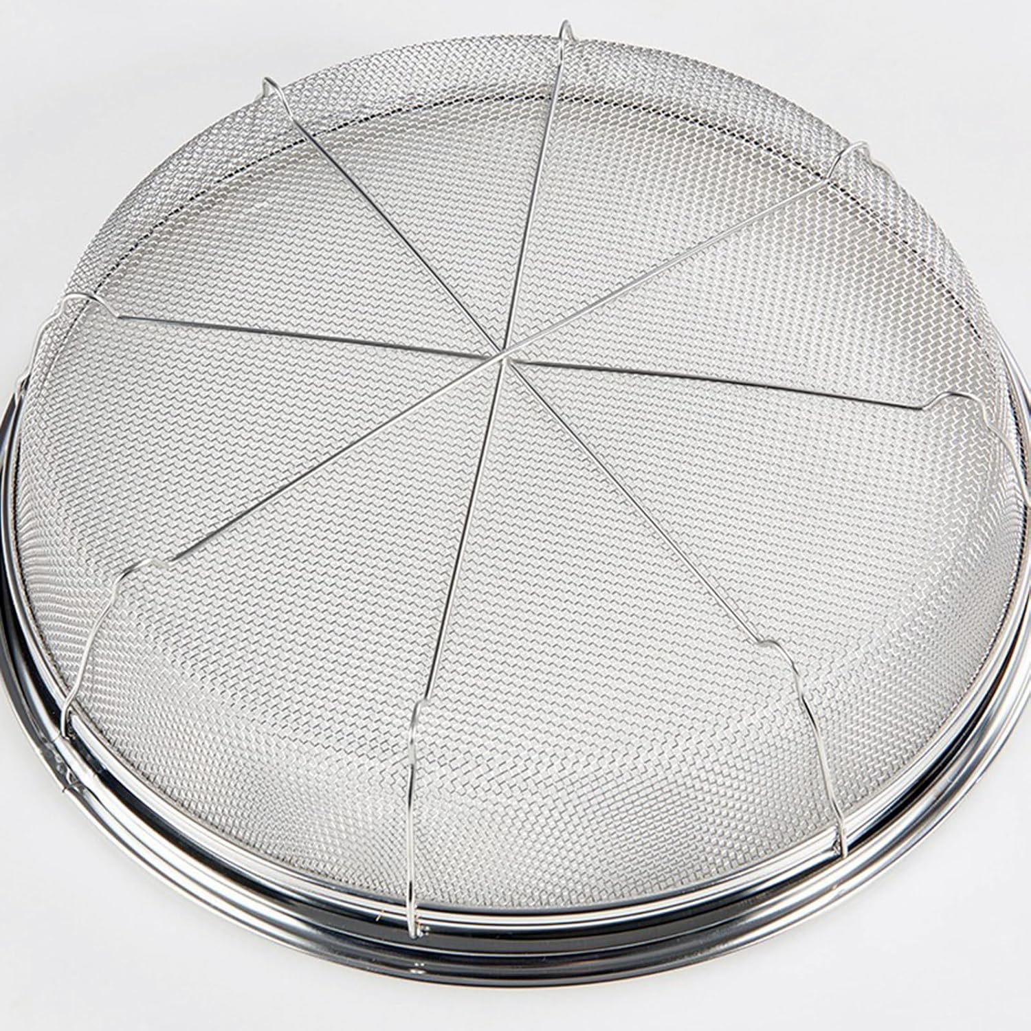 Fine Mesh Strainer for Kitchen, Stainless Steel Colander Bowl for Pasta, Rice, Fruit, Metal Net Baskets with Resting Base - Strain, Drain, Rinse （Diameter 7.48 inch）