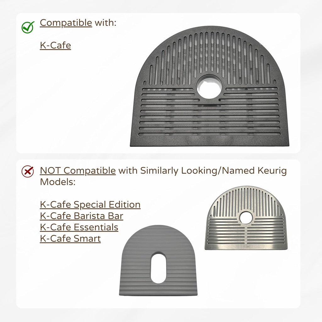 Drip Tray Mug/Cup Riser Made for the Keurig to Reduce Splashes - Riser Only (Black, K-Cafe 1.7 inches Tall)