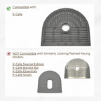 Drip Tray Mug/Cup Riser Made for the Keurig to Reduce Splashes - Riser Only (Black, K-Cafe 1.7 inches Tall)