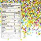 Rainbow Nonpareils Sprinkles, Edible Sprinkles For Cake Decorating, Baking Sugar, 150g/5.29oz, Cake Decorations & Cupcake Toppers, Easter, Holiday, Wedding Party Supplies