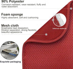 2 Pack Dish Drying Mat for Kitchen Counter, Super Absorbent & Anti-Slip, Machine Washable, 15" x 20" (Red)