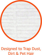 Amazon Basics Dry Sweeping Cloths to Clean Dust, Dirt, Pet Hair, Fits Swiffer Sweeper Mop Heads, 64 Count (Pack of 1)