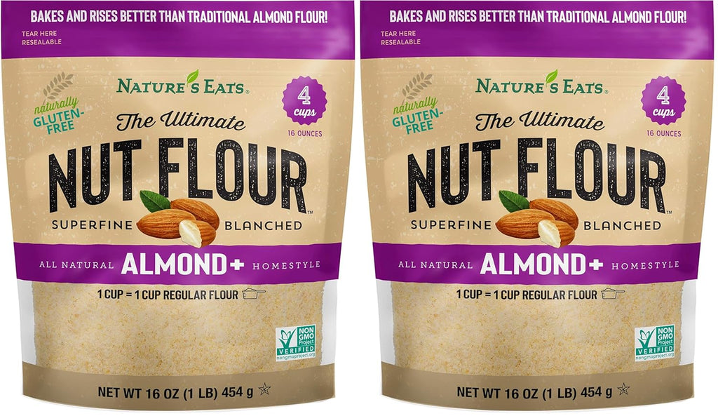 Nature's Eats Ultimate Nut Flour, Almond, 16 Ounce (Pack of 2)