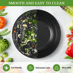 Salad Bowl with Lid, 12" Extra Large Bamboo Fiber Salad Bowl with Servers Set for Kitchen, Nature Bamboo Mixing and Serving Bowl with Lid, Spoon and Fork for Fruits,Salads and Vegetables
