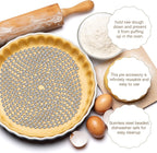 Ferraycle 2 Pieces Pie Weights for Baking Crust Pie Crust Weight Protectors for Edges Baking Beads Chain Stainless Steel Beads for Dough Kitchen Cooking Blind Pastry(6 Ft, 10 Ft)