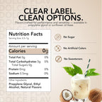 Dolce Flav Natural Coconut Extract – 2 Ounce Water-Soluble Kosher, Sugar-Free, Concentrated Tropical Coconut Flavoring for Baking, Beverages & Desserts, Includes Measured Dropper