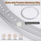 24 Inch Lazy Susan Bearing Heavy-Duty Aluminium Alloy Turntable Bearing, Mute Turntable Ball Bearing, Lazy Susan Hardware for Dining and DIY Dotating Furniture (Capacity up to 880lb)