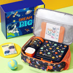Fimibuke Kids Bento Snack Lunch Box with 4 Compartment, Insulated lunch Bag, Stainless Steel Vacuum Thermos Food Jar, Ice Pack, Utensils Set, Birthday Gift for Age 3-12 Back to School Toddler Girl Boy