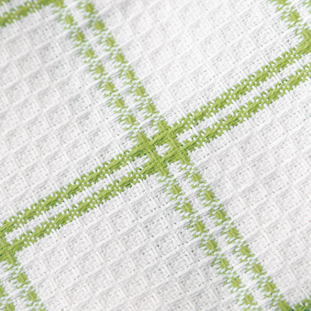 T-fal Premium Waffle Dish Cloths: Highly Absorbent, Super Soft Long Lasting - 100% Cotton, 12"x13" Flat Waffle Dish Towel for Cleaning & Drying Dishes, (4-Pack), Green