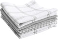 T-FAL Premium Waffle Dish Cloths: Highly Absorbent, Super Soft Long Lasting - 100% Cotton, 12"x13" Flat Waffle Dish Towel for Cleaning & Drying Dishes, (4-Pack), Grey