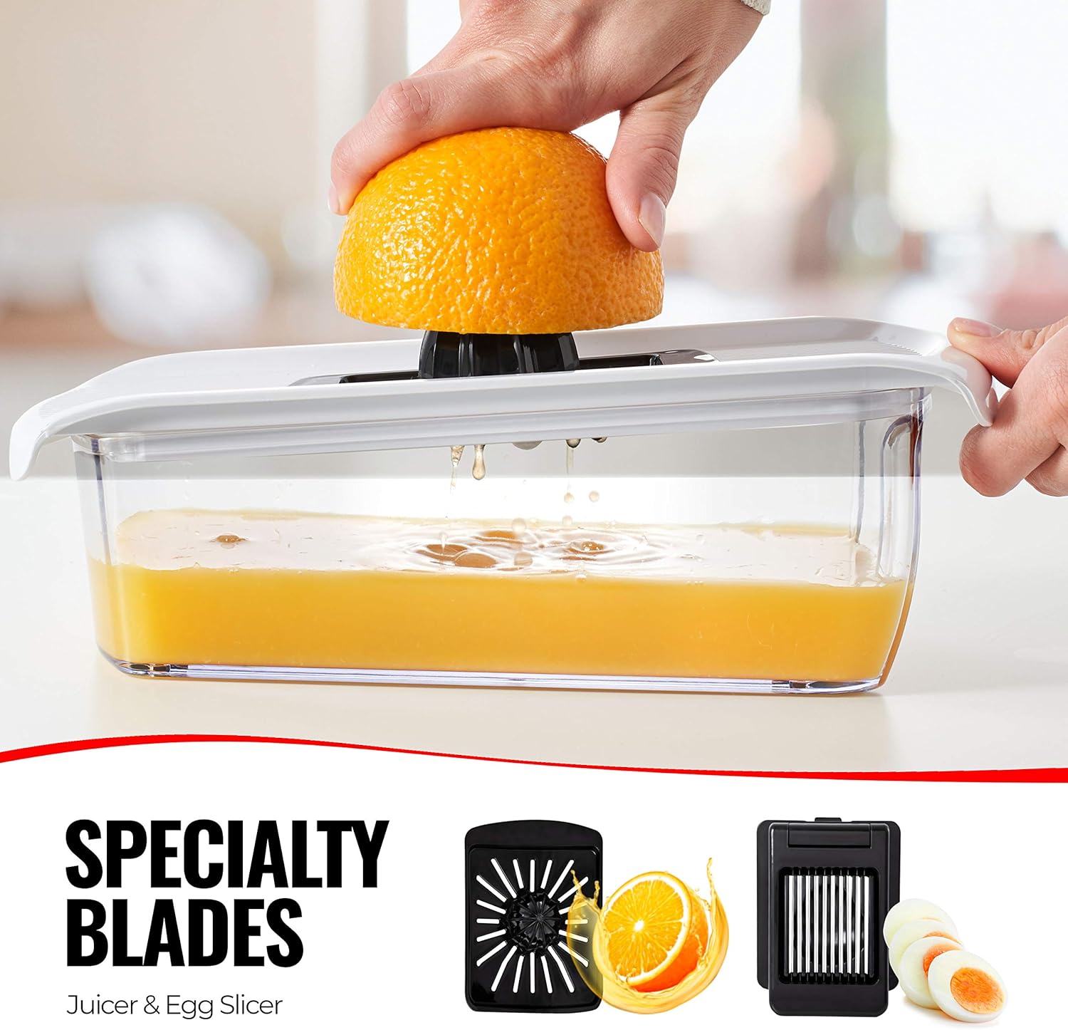 Fullstar Mandoline Slicer for Kitchen, Fruit Cutter, Cheese Grater, Cucumber Slicer, Veggie Spiralizer, Food Cutter & Kitchen Gadgets with Safety Glove (11 in 1, White)