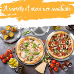 Thenshop 8 Pieces Pizza Pans Bulk Stainless Steel Sets Round Bakeware Pizza Trays for Oven Kitchen Baking Home Restaurant Safe Sturdy Reusable Easy Clean(8 Inch 9 Inch 10 Inch 12 Inch,Silver)