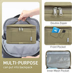 NOL Natural Organic Lifestyle Small Lunch Bag Mini Lunch Box Insulated Lunch Bag for Men/Women Leakproof Cooler Tote Bag Lightweight Nylon Waterproof Lunch Box For Work, Khaki