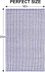 Kitinjoy Cotton 6 Pack Terry Kitchen Towels, 16 x 25 Inches Super Soft and Absorbent Dish Towels, Quick Drying Hand Towels for Kitchen Drying, Blue