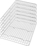 Stainless Steel Cooling Rack Size -Medium, 10 x 15 Inches, Dishwasher-Safe, Oven Safe, Cookie Cooling Racks for Baking & Cooking - Pack of 6