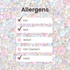 Sprinkle Pop Donut Sprinkle Mix| Lavender White Gold Pink Blue Sprinkle Mix with ~12 Sprinkled Donuts Royal Icings| Birthday Decorating Sprinkles Made in USA for Cupcakes Cakes Cookies Donuts, 4oz