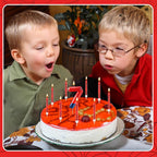 13 Pcs Spider Themed Birthday Candle Set Red Spider Theme Number 7 Candle Cake Topper for Boys Girls Birthday Decoration Spider Party Decoration Supplies (Number 7)