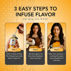 Dolce Flav Natural Orange Extract – 8 Ounce Oil-Soluble Kosher, Sugar-Free, Concentrated Citrus Flavor for Candy, Chocolates & Desserts, Includes Measured Dropper