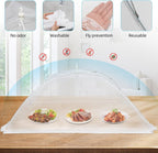 2 Pcs Extra Large Mesh Food Cover Tent（46"x20", 40"x24"）Umbrella Food Screen Covers for Outside Pop-up Mesh Reusable and Collapsible Food Nets for Parties Picnics Outdoor BBQs…