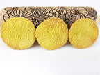 Embossing Rolling Pin POPPY. Dogh Roller with Wildflower Corn Poppies Pattern for Embossed Cookies and Pottery by Algis Crafts