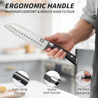 Premium Knife Set 15 Pcs Quality Kitchen Knife Set with Block, Japanese High Carbon Stainless Steel Razor Sharp Knife Block Set, Acacia Wood Block Knife Set with Ergonomic Full-tang Handle