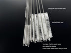 12 PCS Straw Cleaner Brush kit with 2mm-25mm /6.5-10 INCH for Tube and Pipe.Tumbler, Sippy Cup, Bottle with Straw,Hummingbird feeders and Drinking Straw, Brushes for Cleaning Tanks