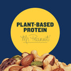PLANTERS Deluxe Pistachio Mix, Party Snacks, Plant-Based Protein, 14.5 Oz Canister