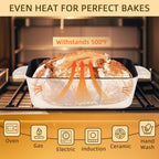 9x5 Enameled Cast Iron Loaf Pan with Lid - 2 in 1 Bread Pan for Baking Homemade Sourdough